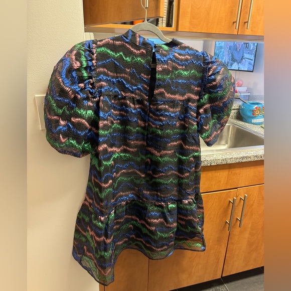 Colorful Patterned Mini Dress - Picture 3 of 3